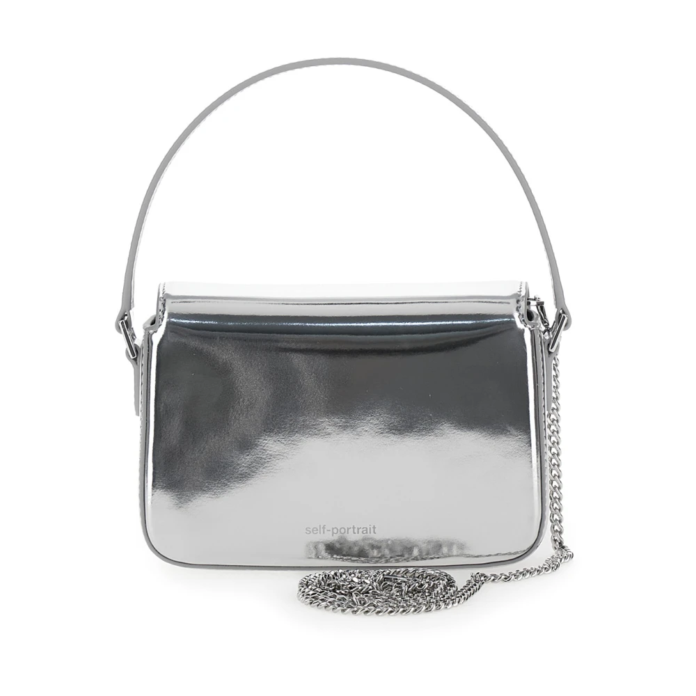 Self Portrait Grijze Zilveren Micro Tas Gray Dames