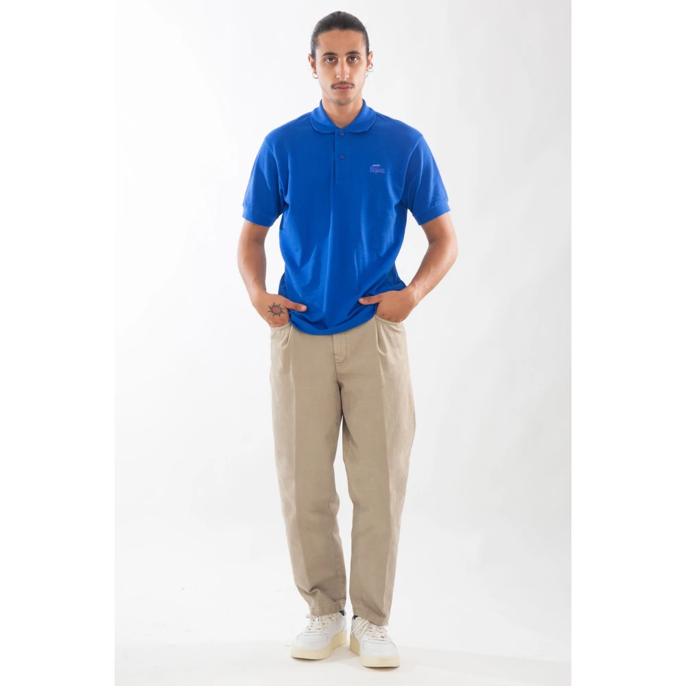 Lacoste Croc Polo Shirt in HJM Blue Heren