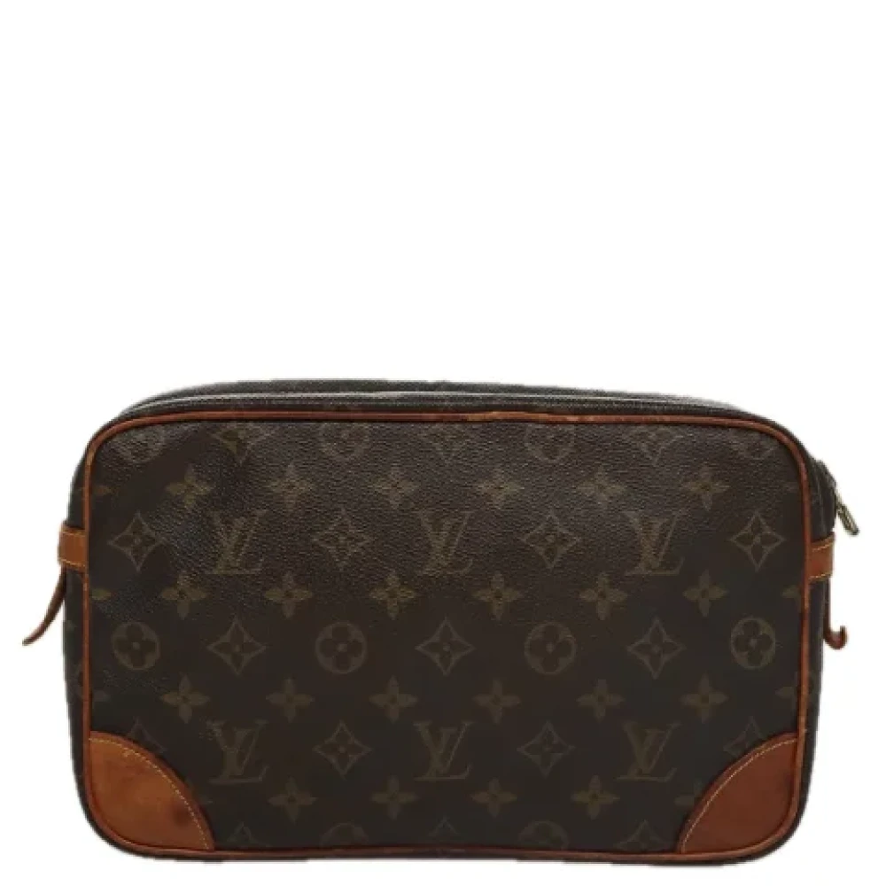 Louis Vuitton Vintage Pre-owned Canvas clutches Brown Dames