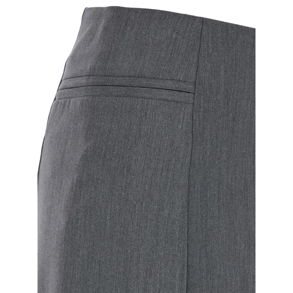pinko Grijze Fluwelen Rok Gray Dames