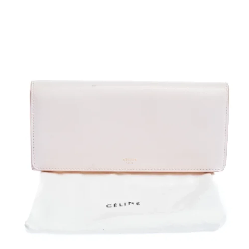 Celine Vintage Pre-owned Leather wallets Pink Dames
