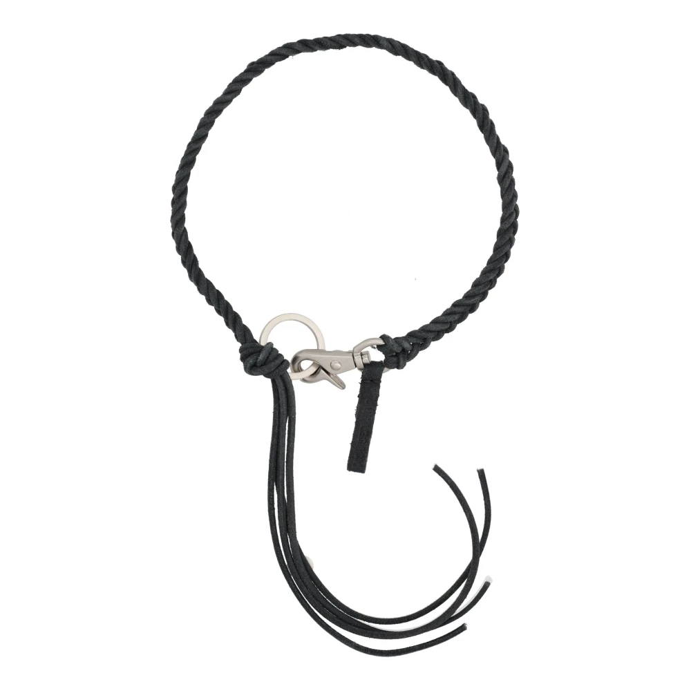 Our Legacy Men's Black Necklaces, One Size, Braided Ladon
