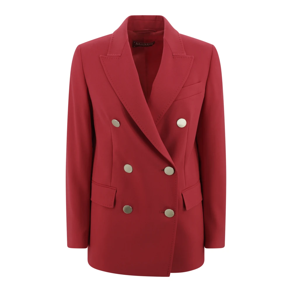 Max Mara Studio Rode Jassen voor Stijlvolle Look Red Dames
