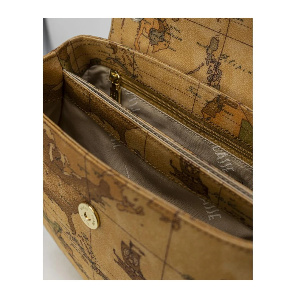 Alviero Martini 1a Classe Klassieke leren handtas voor vrouwen Beige Dames