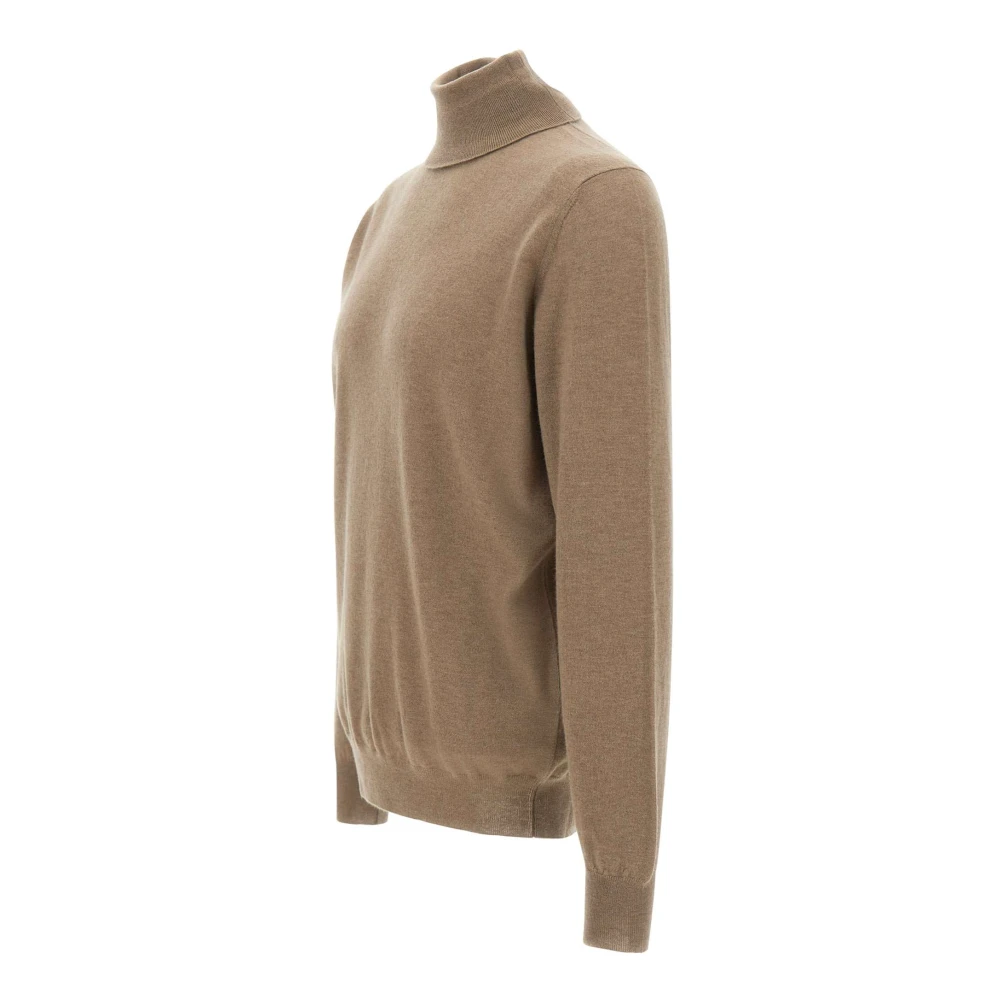 Filippo De Laurentiis Bruine Wol Kasjmier Coltrui Sweater Brown Heren