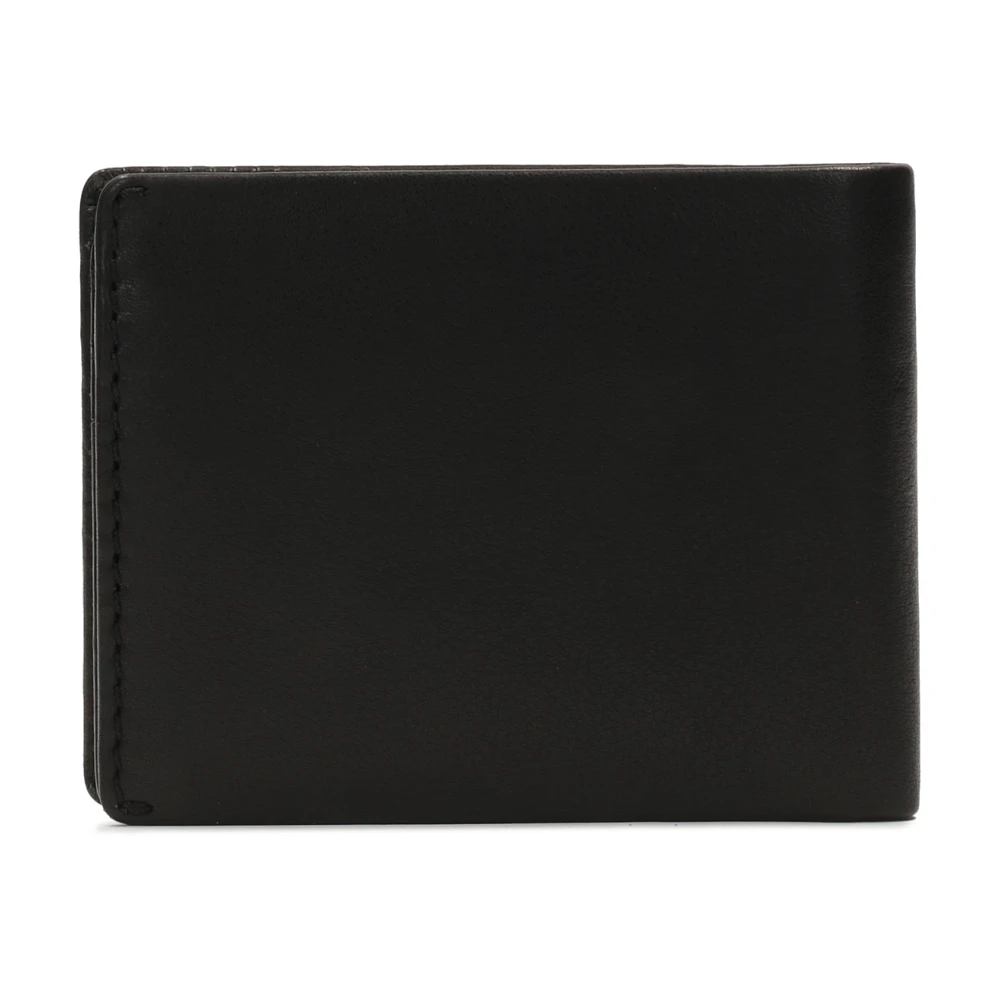 Kazar Klassieke zwarte leren herenportemonnee Black Heren