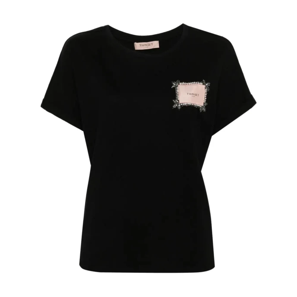 Twinset Stijlvolle Nero T-Shirt Black Dames