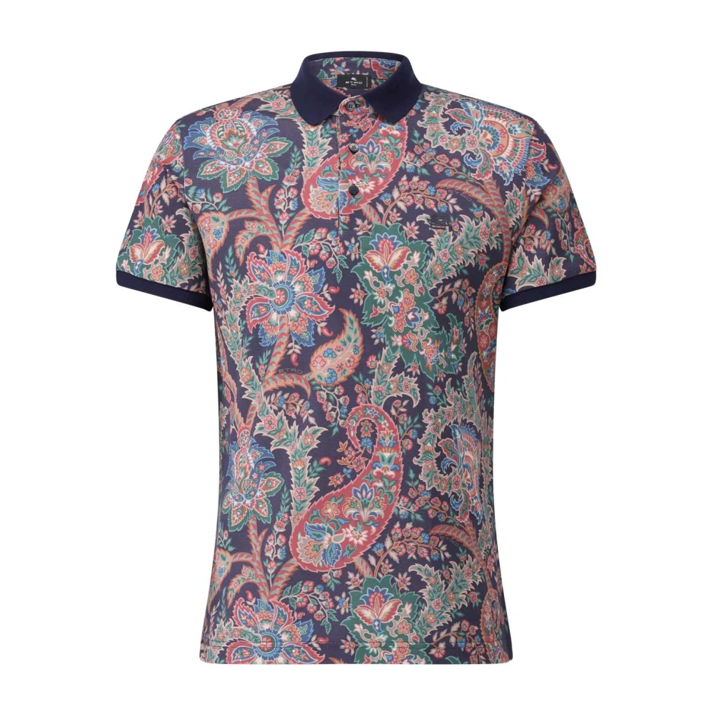 ETRO Paisley Patroon Polo Shirt Multicolor Heren