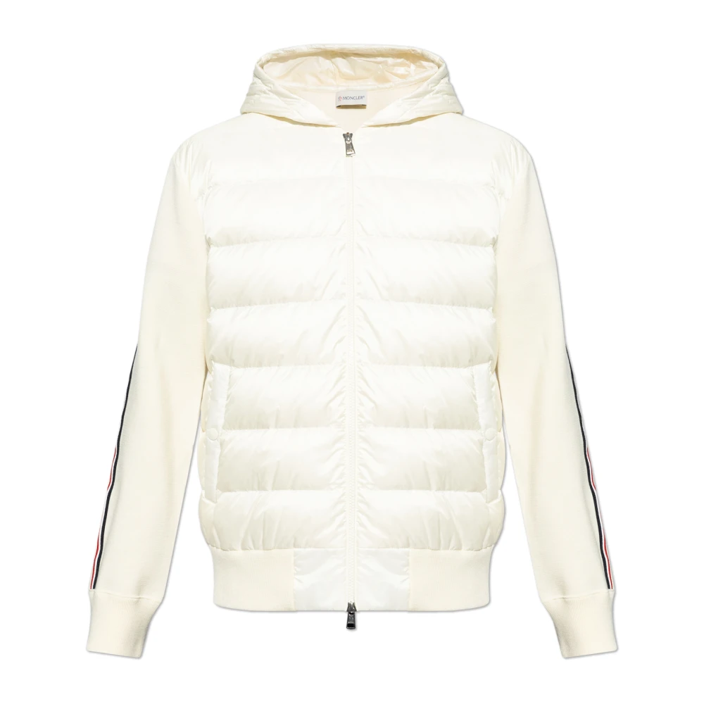 Moncler Cardigan med vadderad framsida Beige, Herr