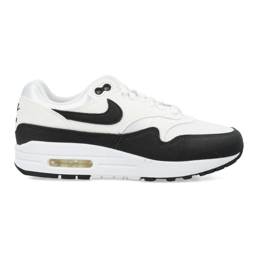 Nike Vita Svarta Sneakers Air Max 1 White, Dam