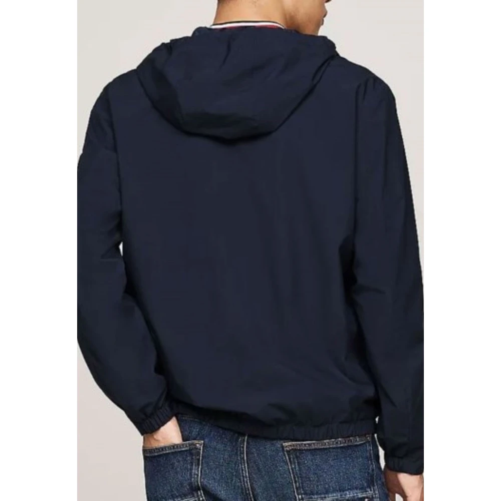 Tommy Hilfiger RWB Hoodie Jas voor Mannen Blue Heren