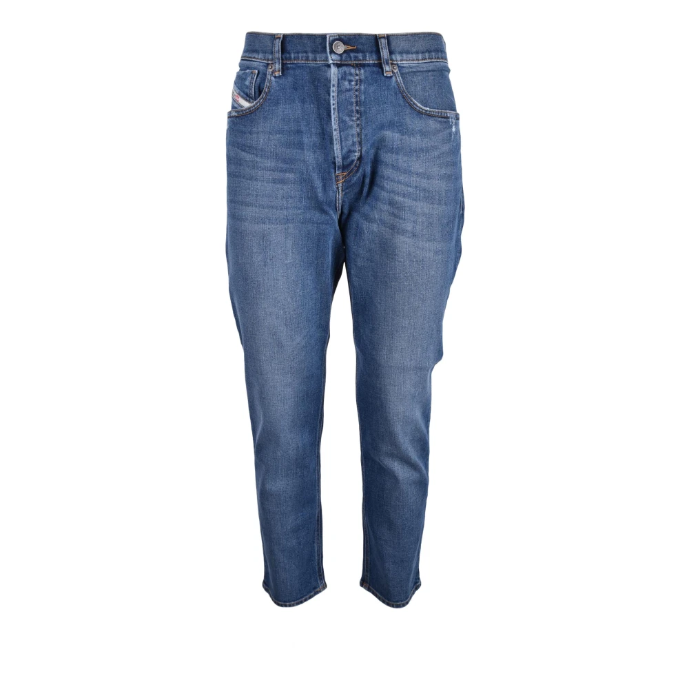 Diesel Katoen Elastaan Jeans Blue Heren