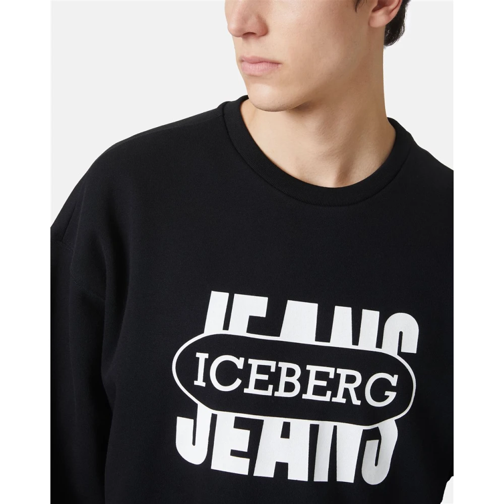 Iceberg 50e verjaardag crewneck sweatshirt Black Heren