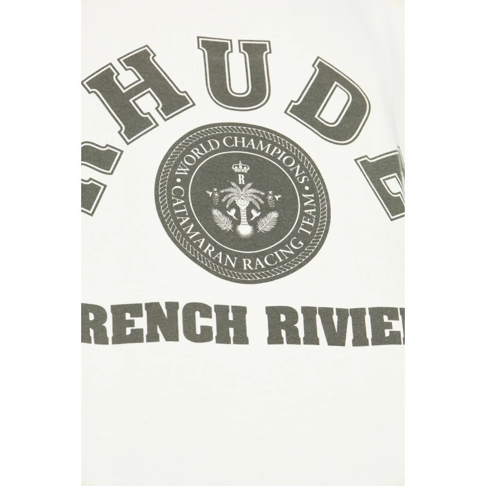 Rhude Logo T-shirt Beige Heren