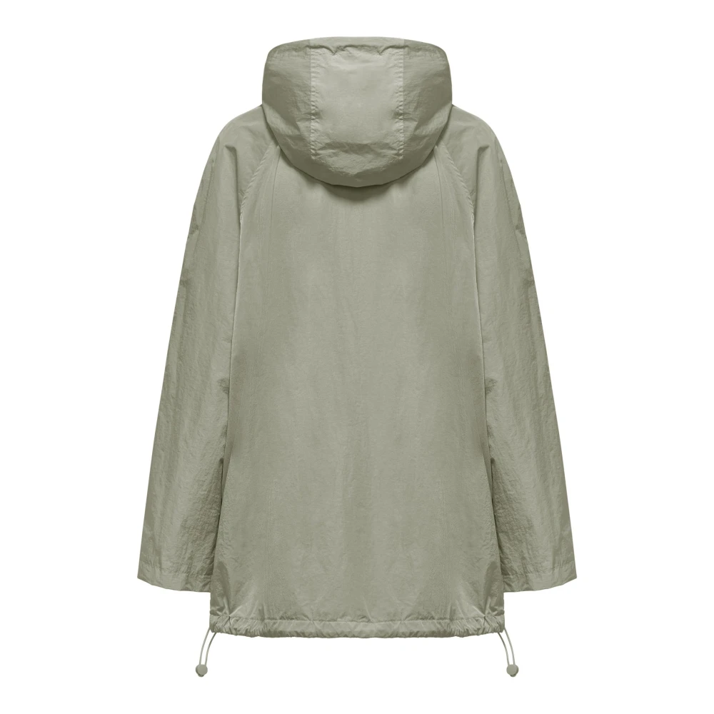 BomBoogie Regenbestendige Nylon Cape met Maxi Capuchon Black Dames