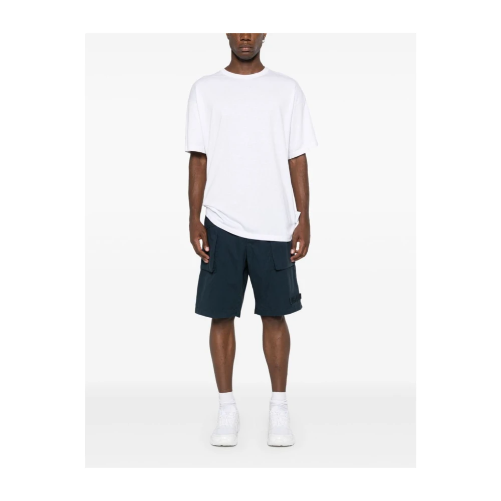 Aspesi Blauwe Denim Shorts Blue Heren