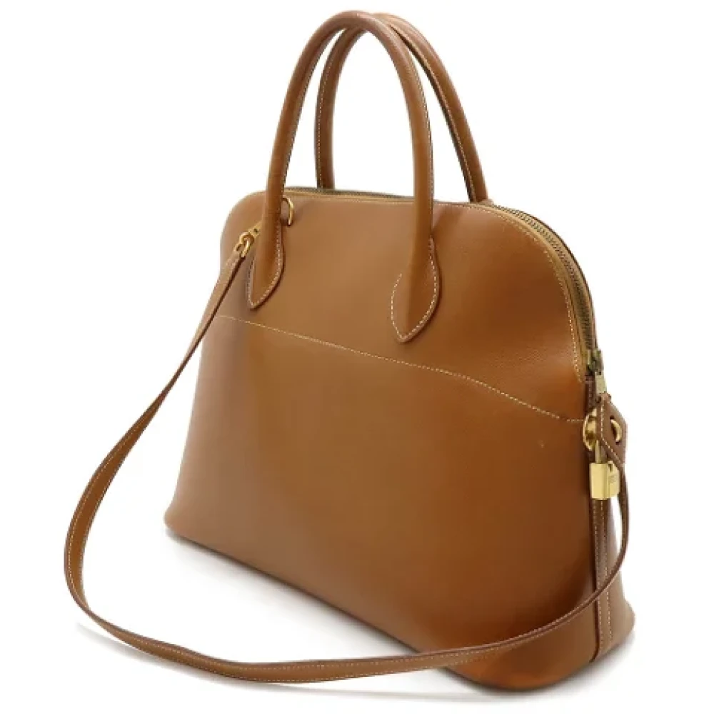 Hermès Vintage Pre-owned Leather handbags Brown Dames