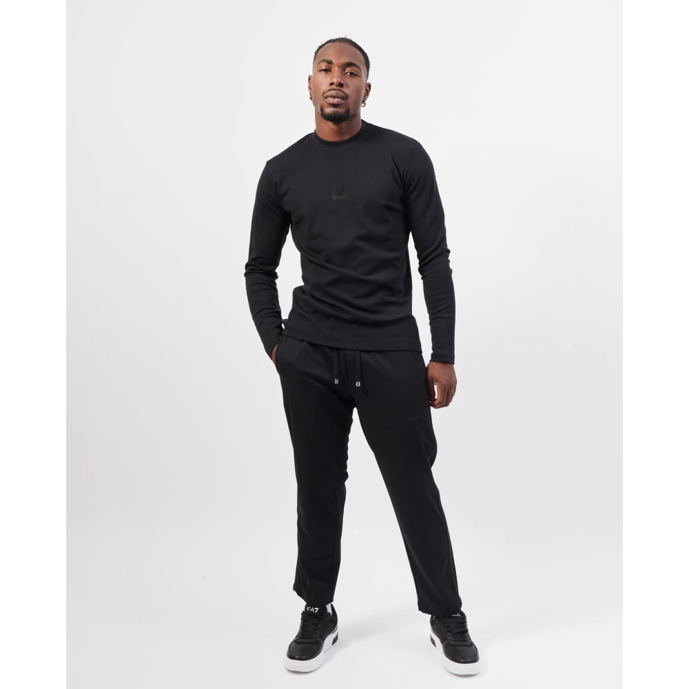 Richmond Zwarte T-shirts en Polos met Logo Black Heren