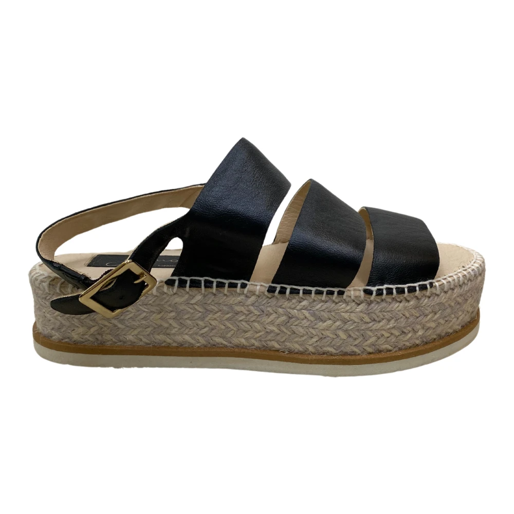 Platå Espadrilles med Brede Stropper