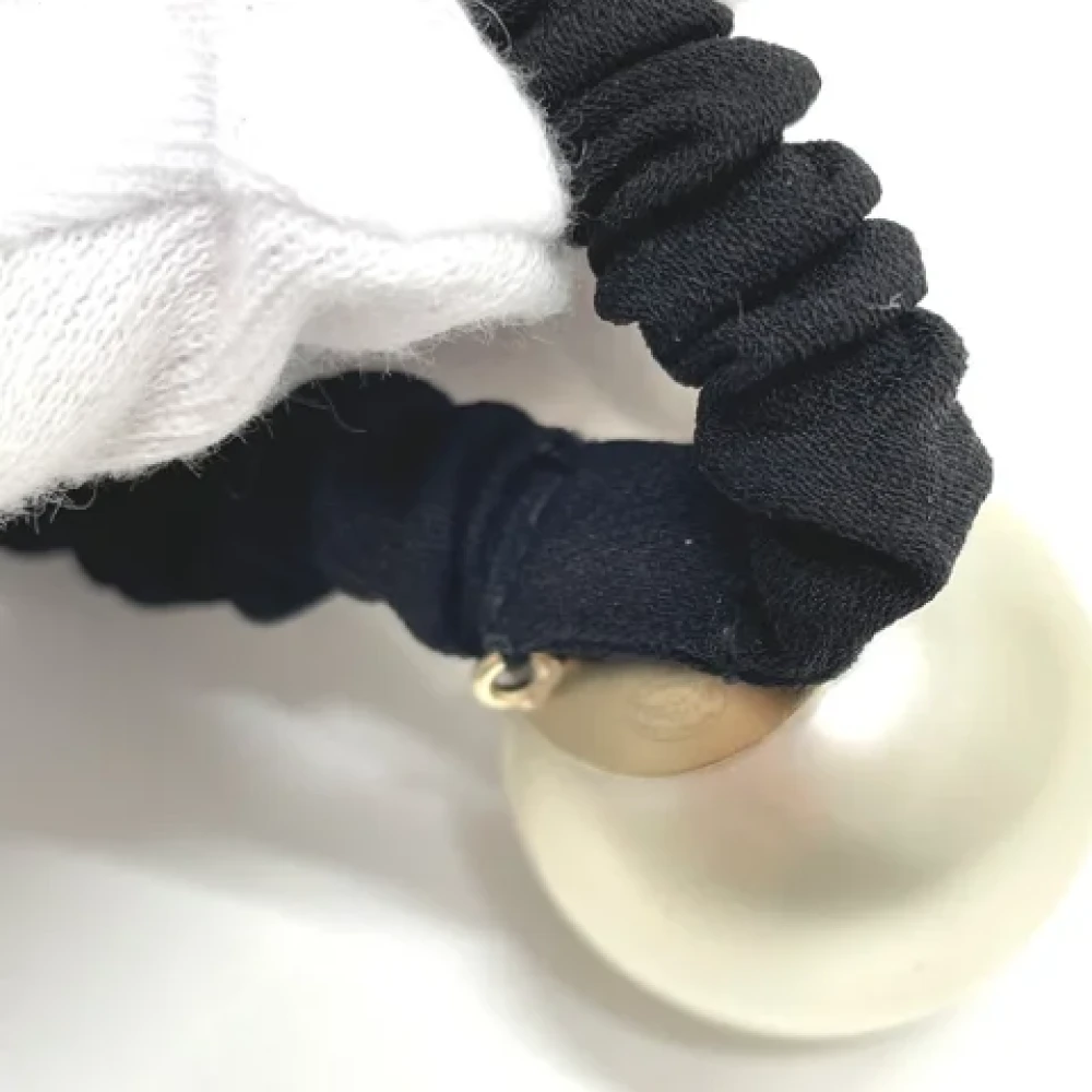 Chanel Vintage Pre-owned Fabric hair-accessories Black Dames