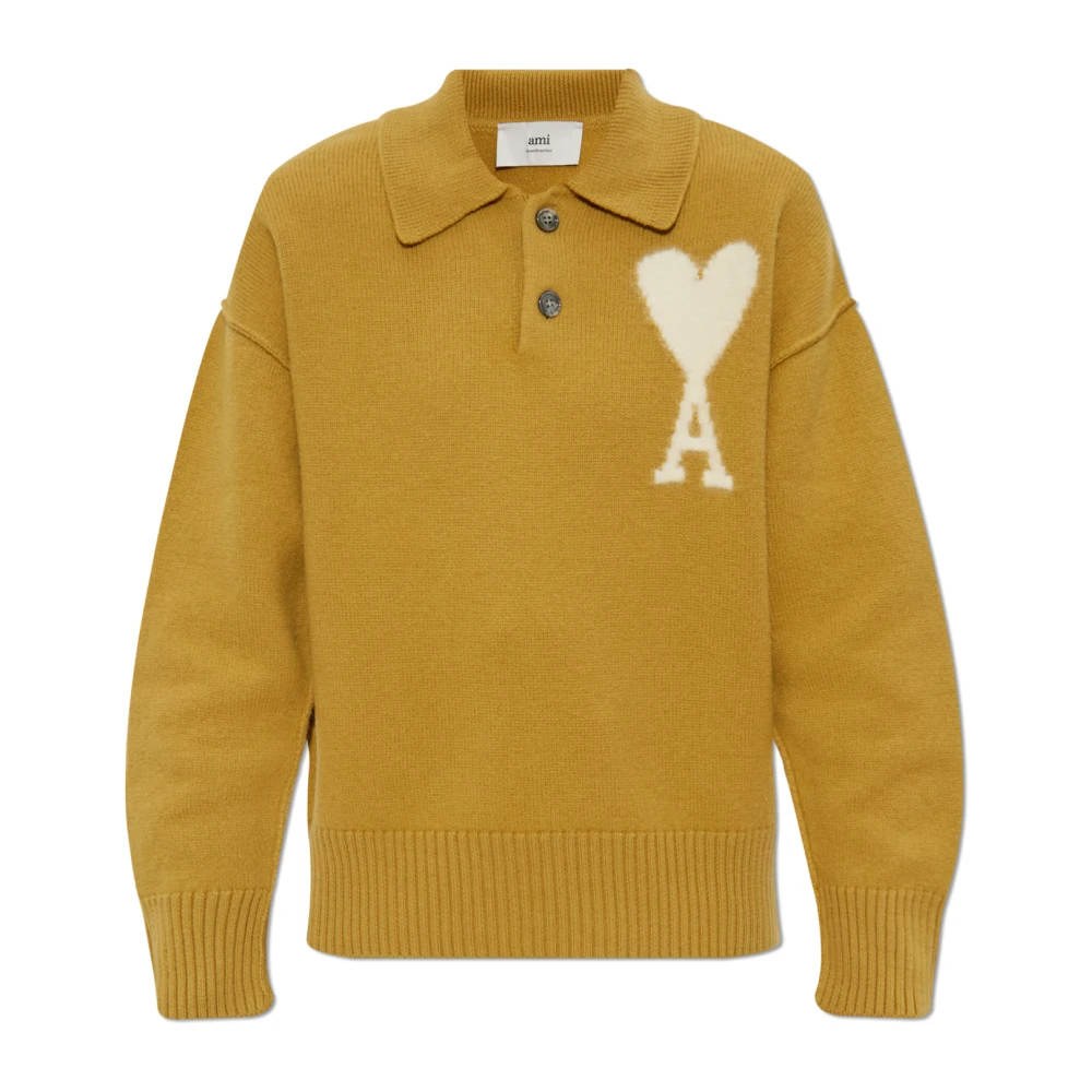Knitwear > V-neck Knitwear - - Ami Paris - Modalova