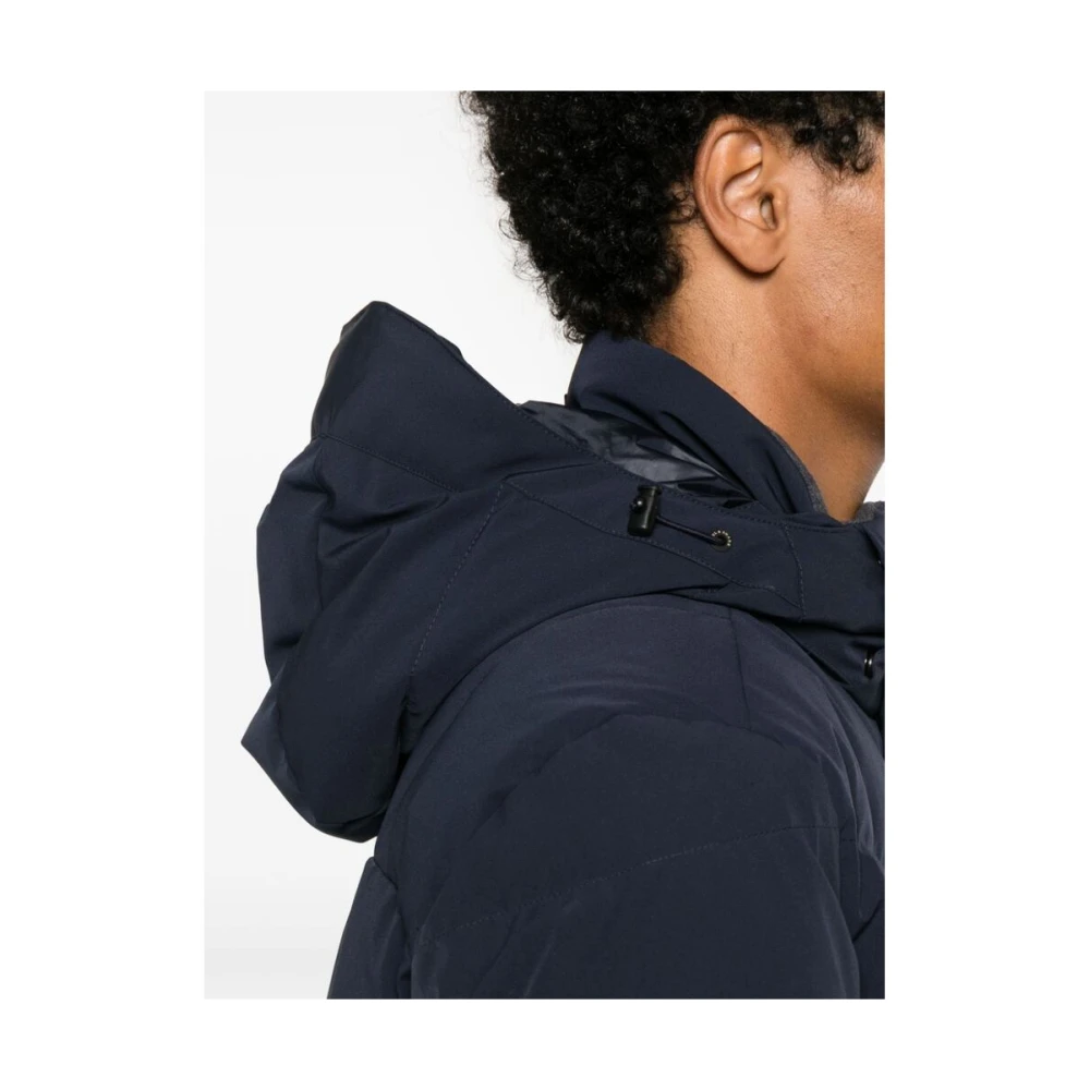 PAUL & SHARK Navy Blauw Gewatteerd Jack Blue Heren