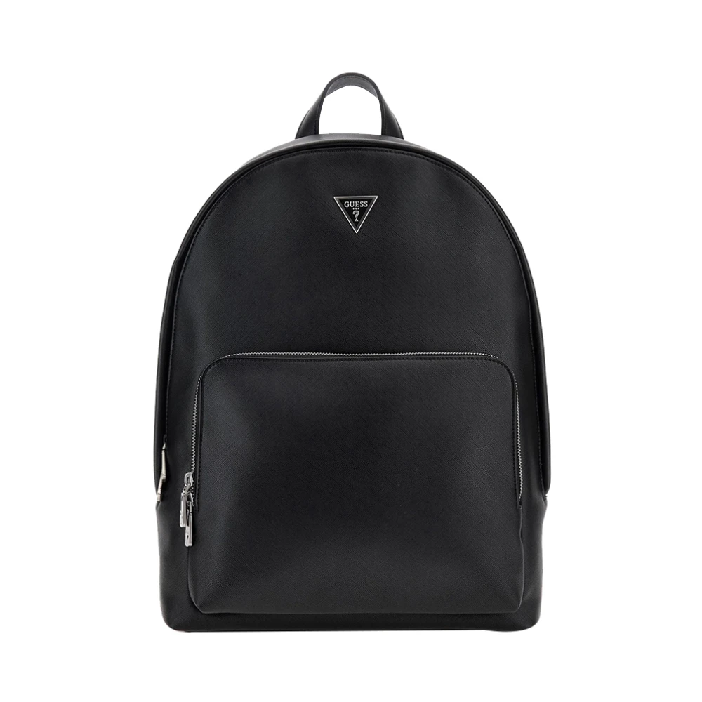 Guess Fashionable Backpack With Metal Details - Male - Backpacks - Black - One Size - Bags