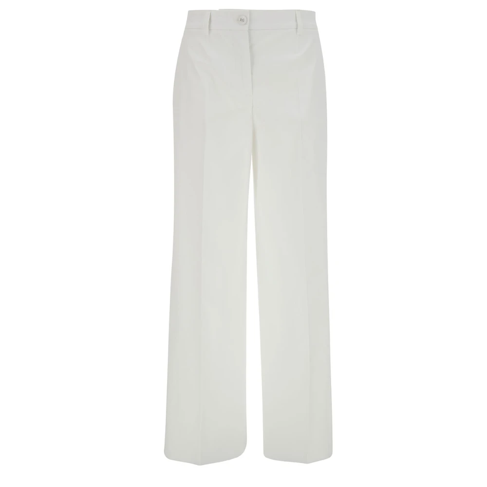 Dolce & Gabbana Wide Trousers White Dames