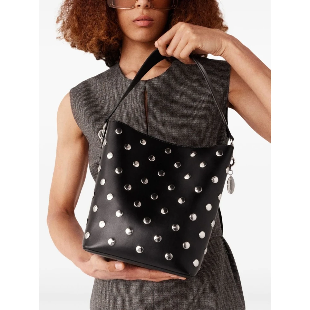 Stella Mccartney Studded Bucket Tas Black Dames