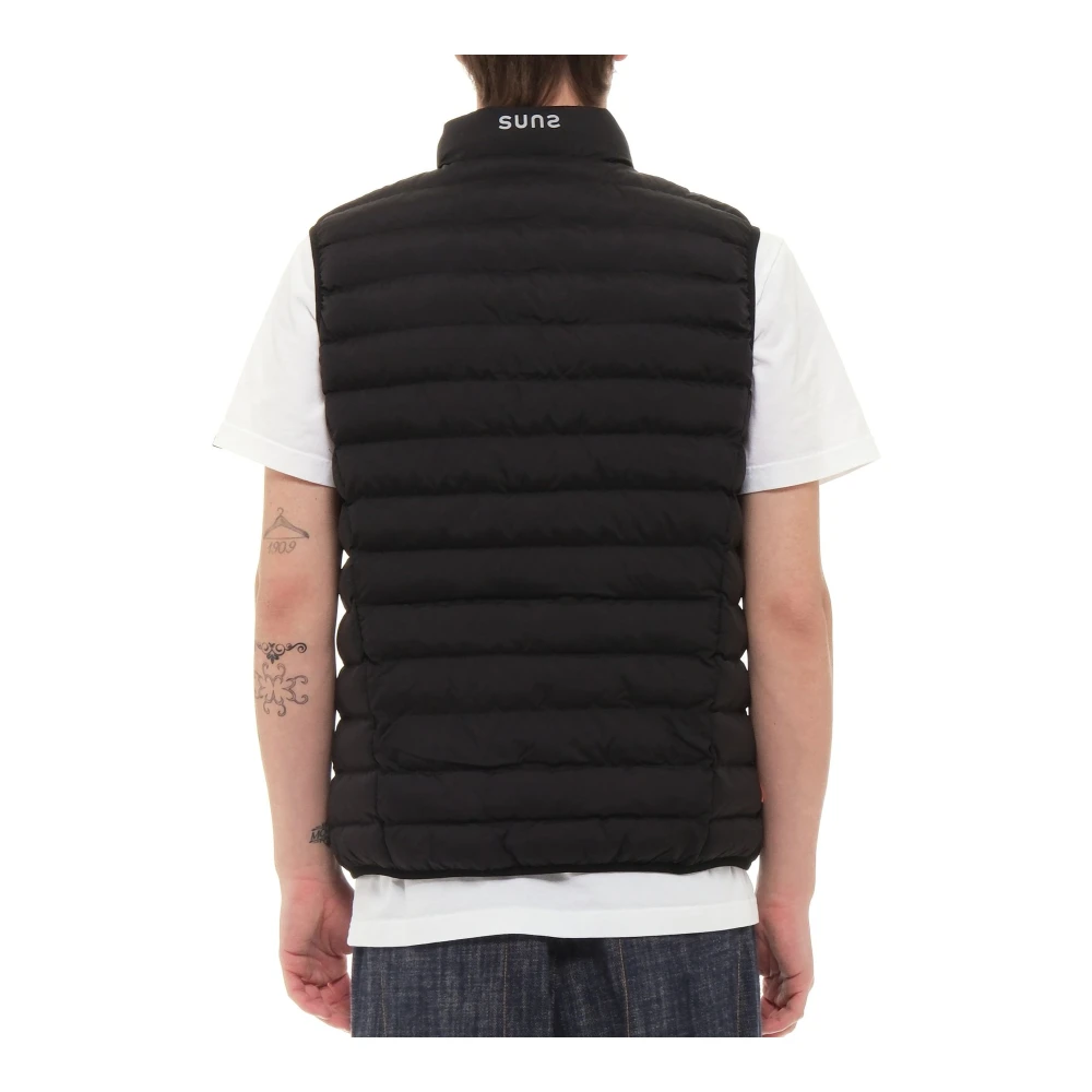 Suns Stijlvolle Zwarte Jas Black Heren
