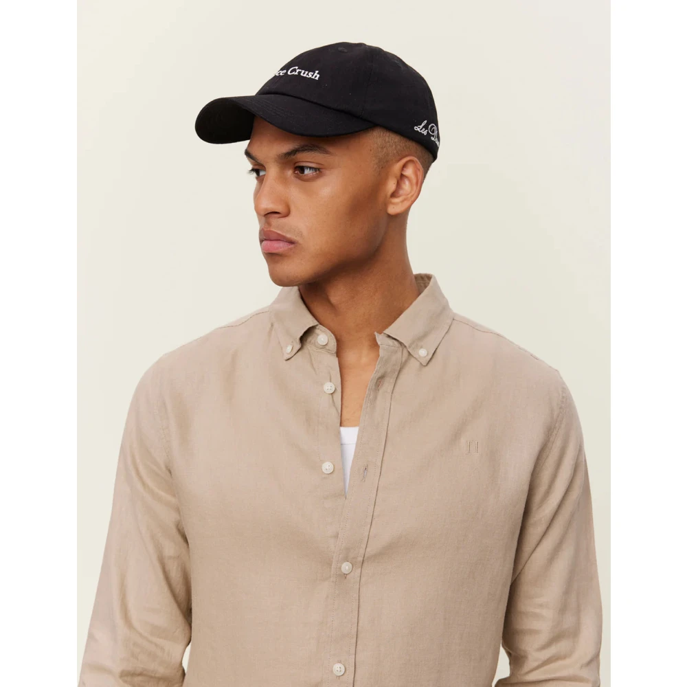 Les Deux Linnen Overhemd Beige Heren