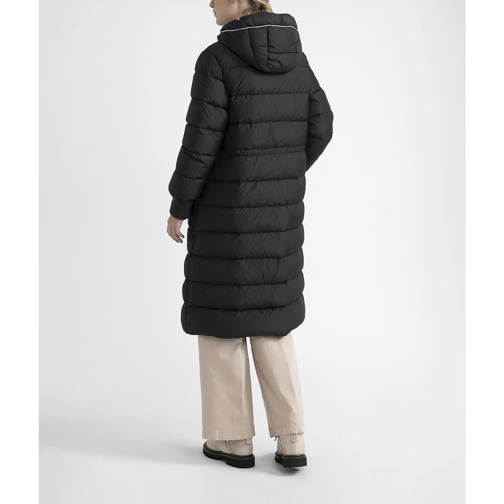 PESERICO WR perzikhuid microvezel donsjack Black Dames