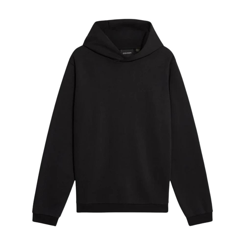 Lyle & Scott Men's Black Hooded Sweatshirt With Front Pockets And Long Sleeves