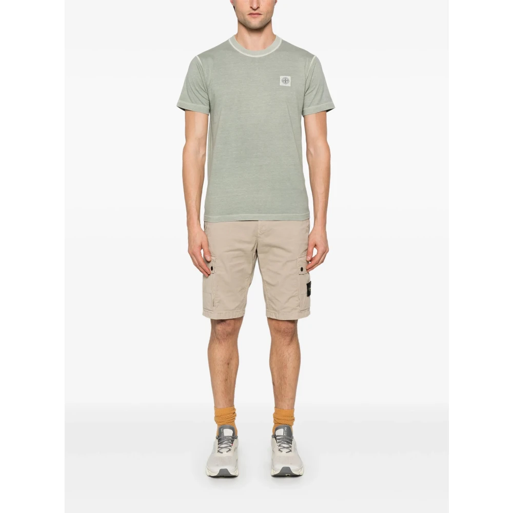 Stone Island Beige Casual Shorts Beige Heren