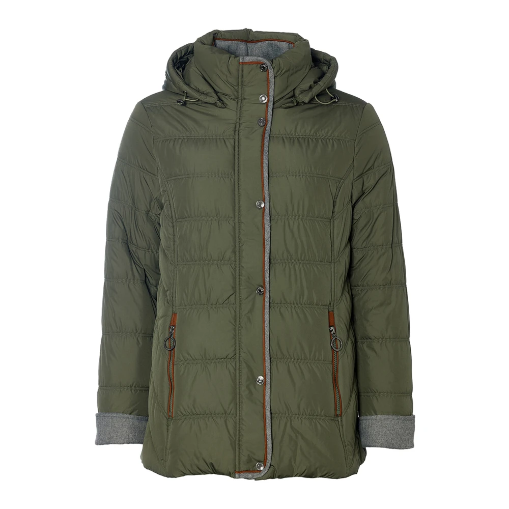 Danwear Gewatteerde jas met Scandinavisch design Green Dames