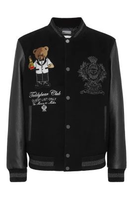 Leather Bomber Teddy