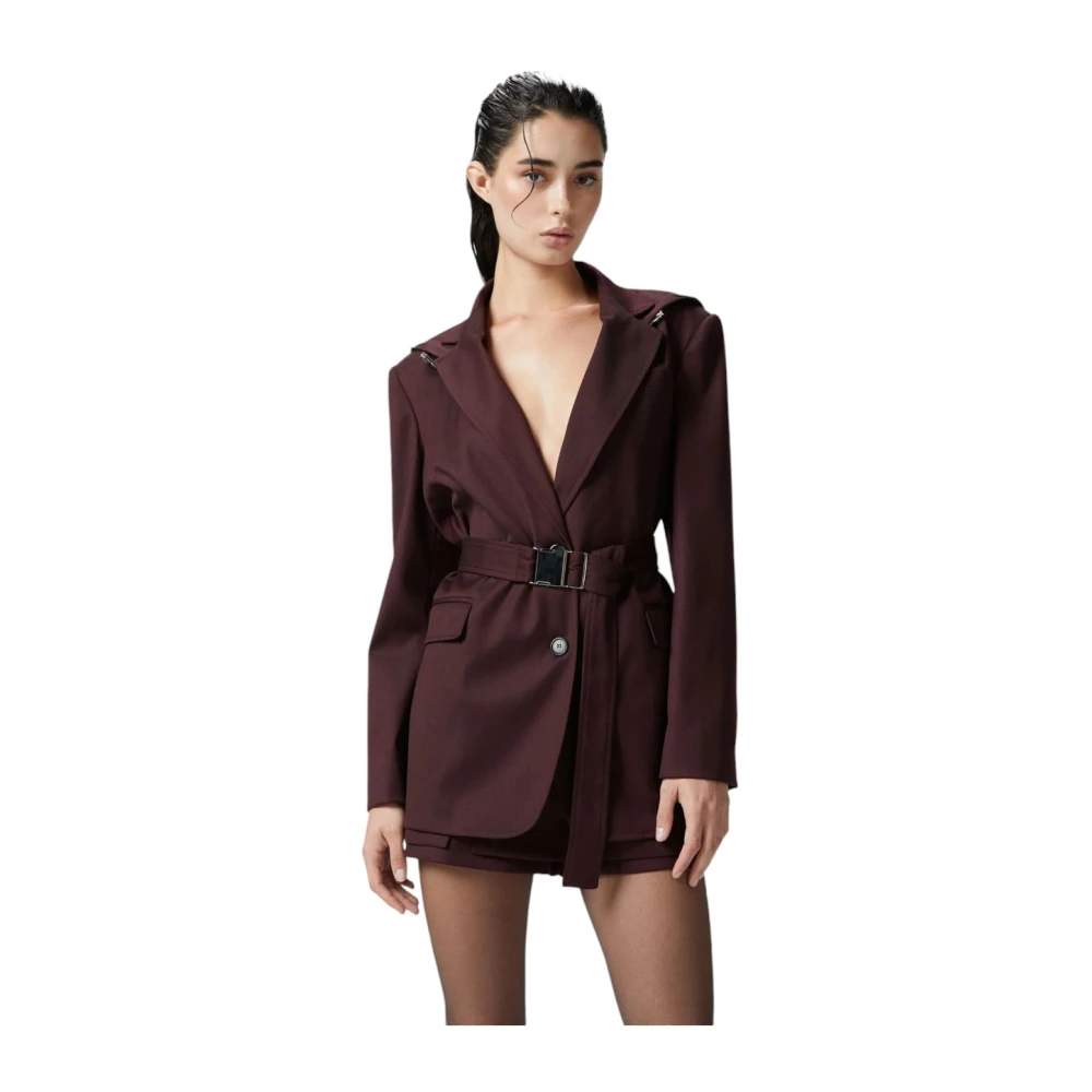 pinko Stijlvolle Jas voor Vrouwen Red Dames