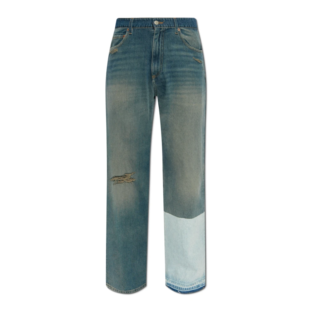 MM6 Maison Margiela Jeans met distressing Blue Heren