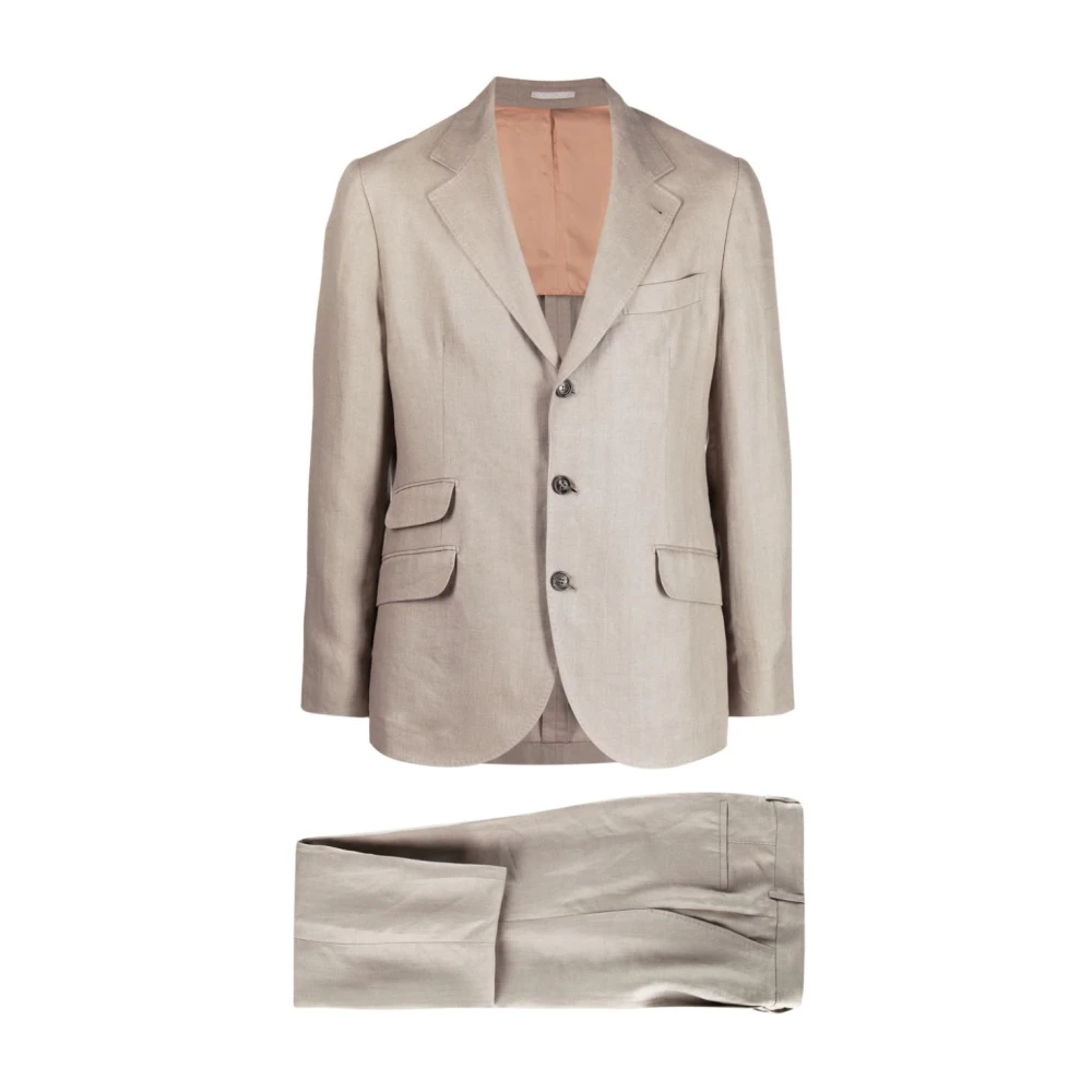 Suits > Suit Sets > Single Breasted Suits - - Brunello Cucinelli - Modalova