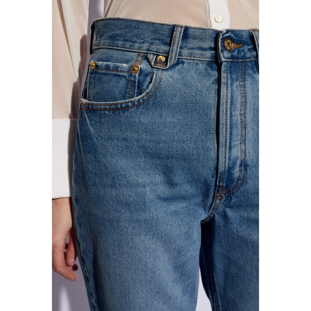 Jacquemus Kick flare jeans Blue Dames