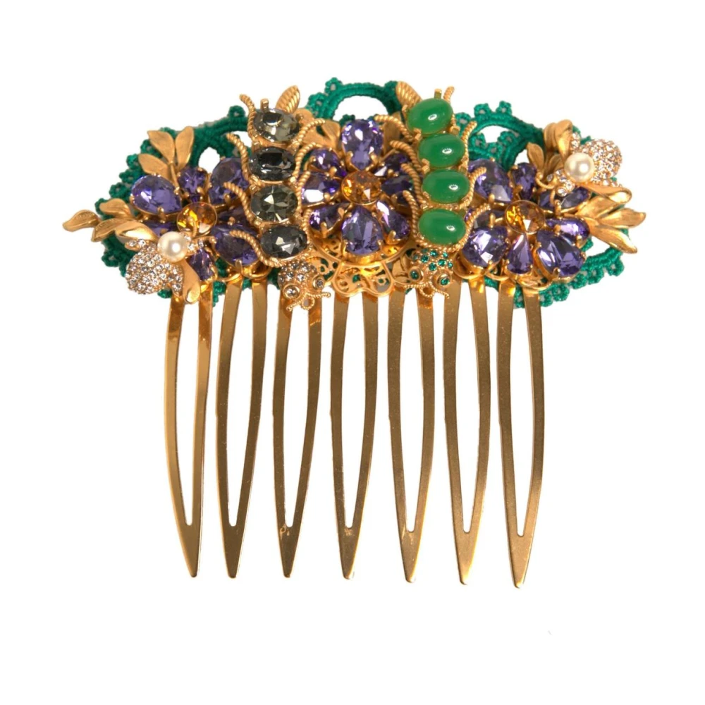 Dolce & Gabbana Kristallen Haarstokkam Multikleur Kristallen Multicolor Dames