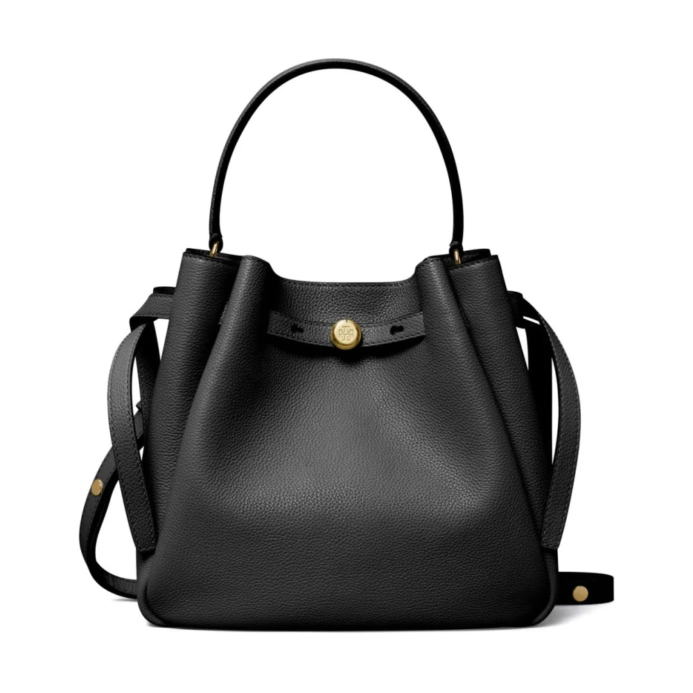 Tory Burch Women's Black Romy Bucket Bag - Handbags - One Size - Bags