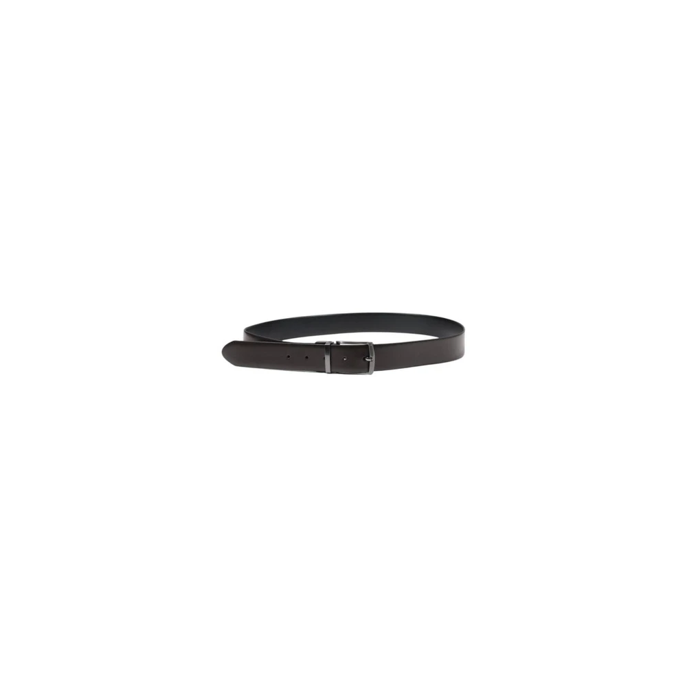 Guess Klassieke Bruin Leren Riem Brown Heren