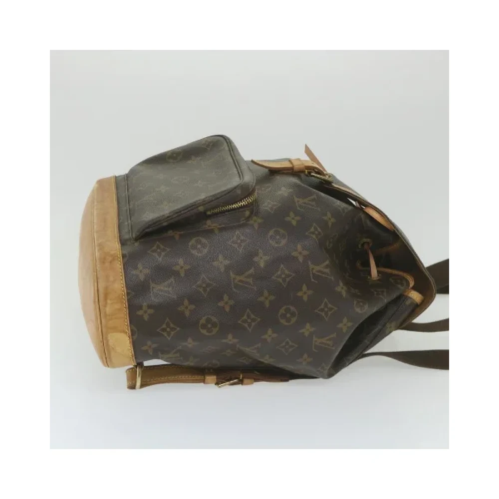 Louis Vuitton Vintage Pre-owned Cotton backpacks Brown Dames