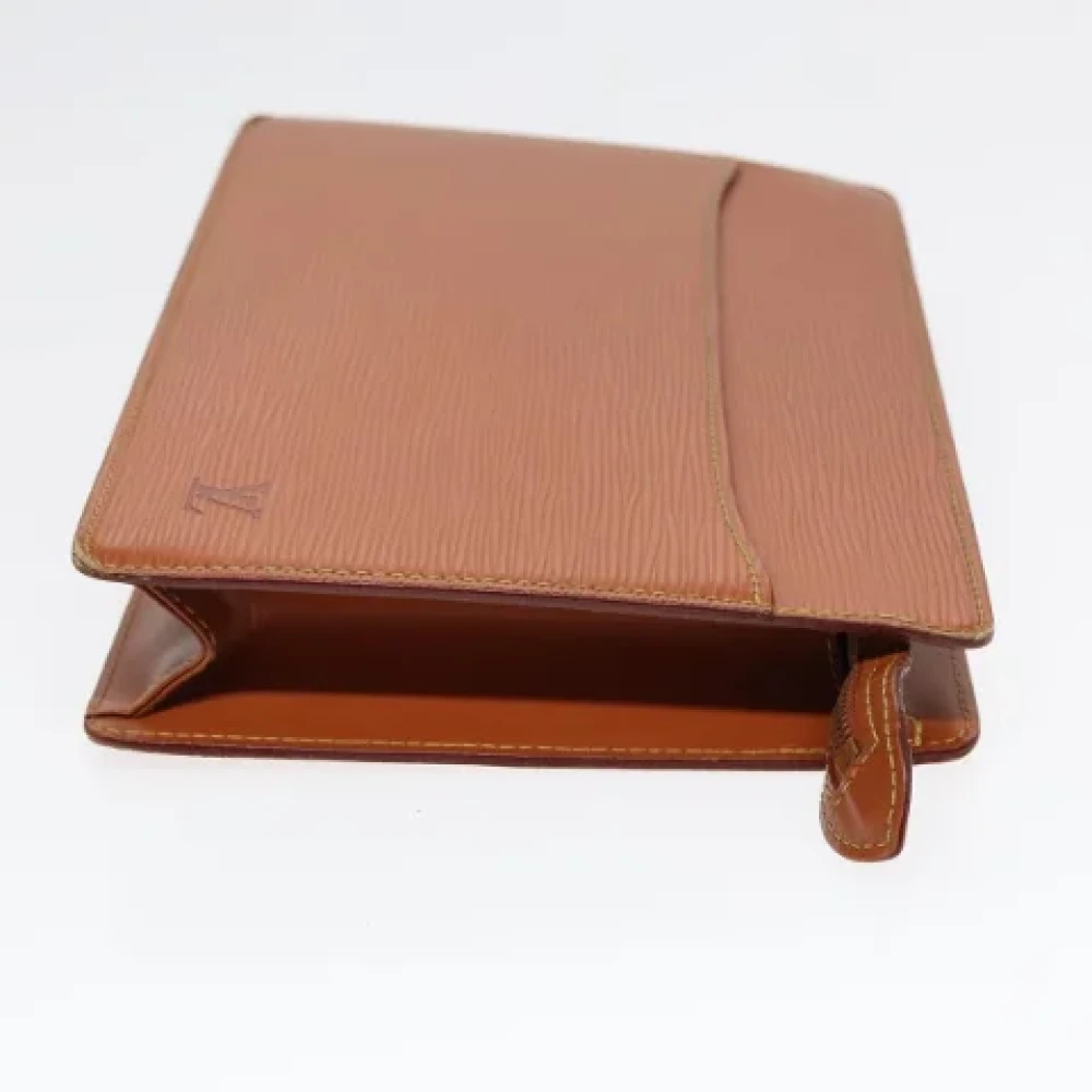 Louis Vuitton Vintage Pre-owned Leather clutches Brown Dames