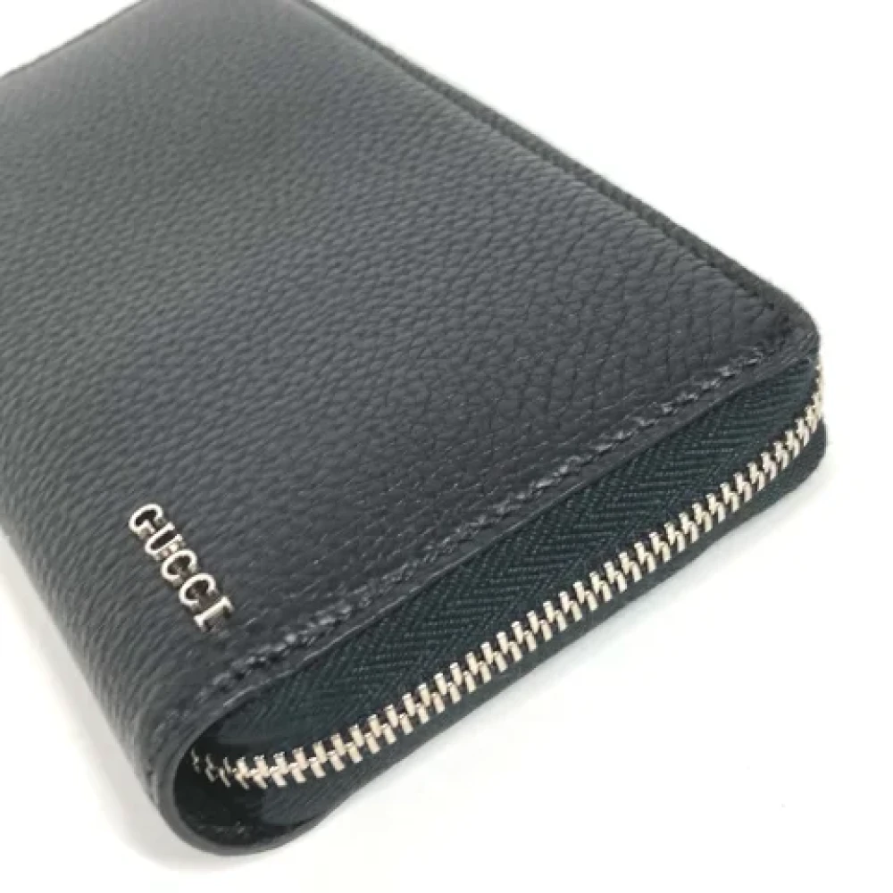 Gucci Vintage Pre-owned Leather wallets Black Dames