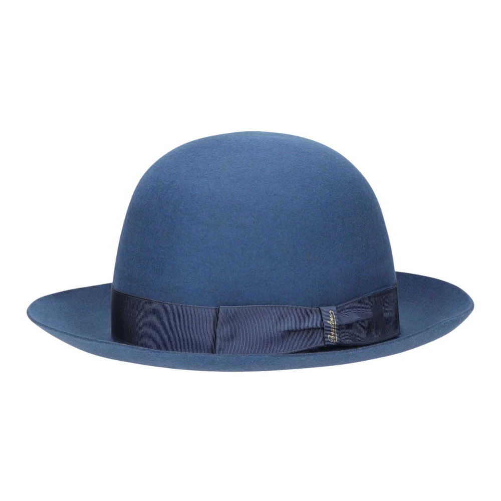 Borsalino Oprolbare vilten hoed met grosgrain band Blue Heren