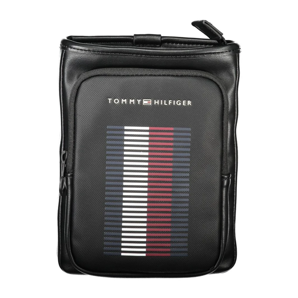 Tommy Hilfiger Zwarte Schoudertas voor Mannen Black Heren