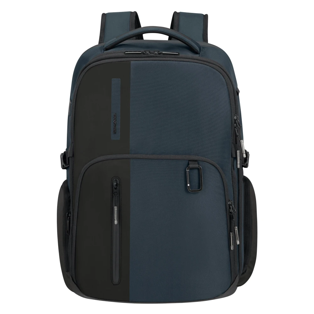 Samsonite Blue Business Backpack Urban Style - Unisex - Backpacks - Blue - One Size - Bags