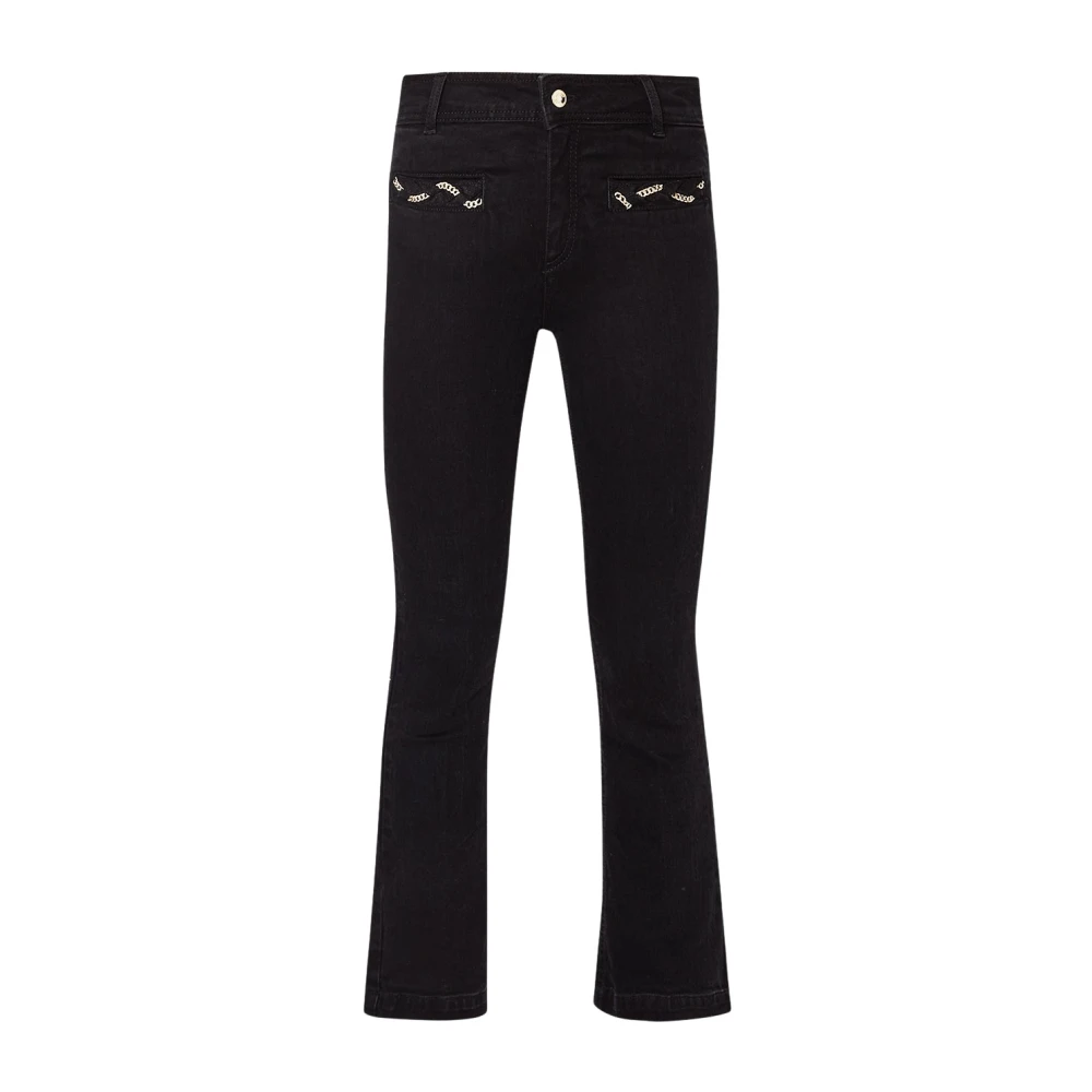 Liu Jo Donna Blu Jeans Flare Cropped